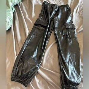 Juicy Couture Black Faux Leather Pants